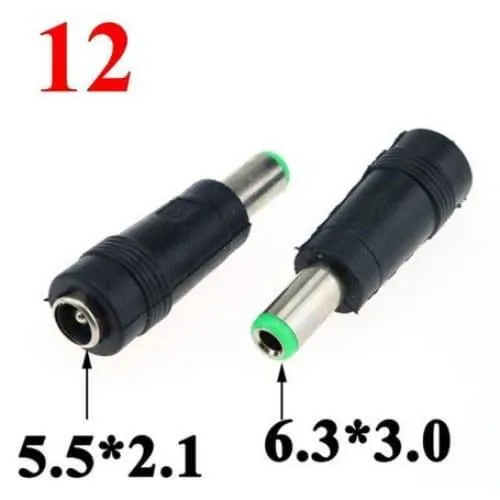 Adaptateur DC 5.5x2.1mm avec embouts