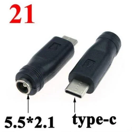 Adaptateur DC 5.5x2.1mm avec embouts