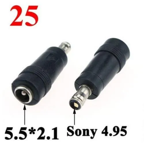 Adaptateur DC 5.5x2.1mm avec embouts