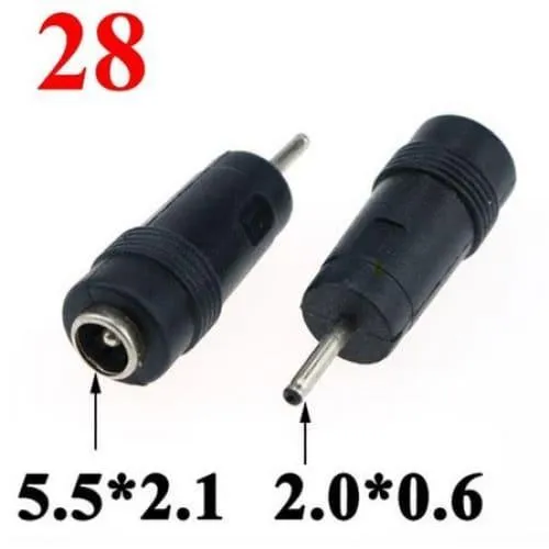 Adaptateur DC 5.5x2.1mm avec embouts