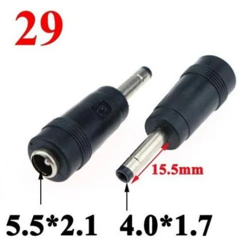 Adaptateur DC 5.5x2.1mm avec embouts