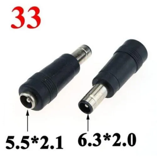 Adaptateur DC 5.5x2.1mm avec embouts