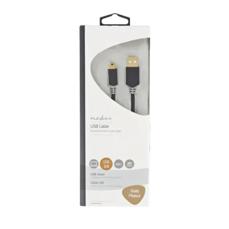 Câble MINI Usb 2.0 Type-A Mâle Type-mini B Mâle 2 M