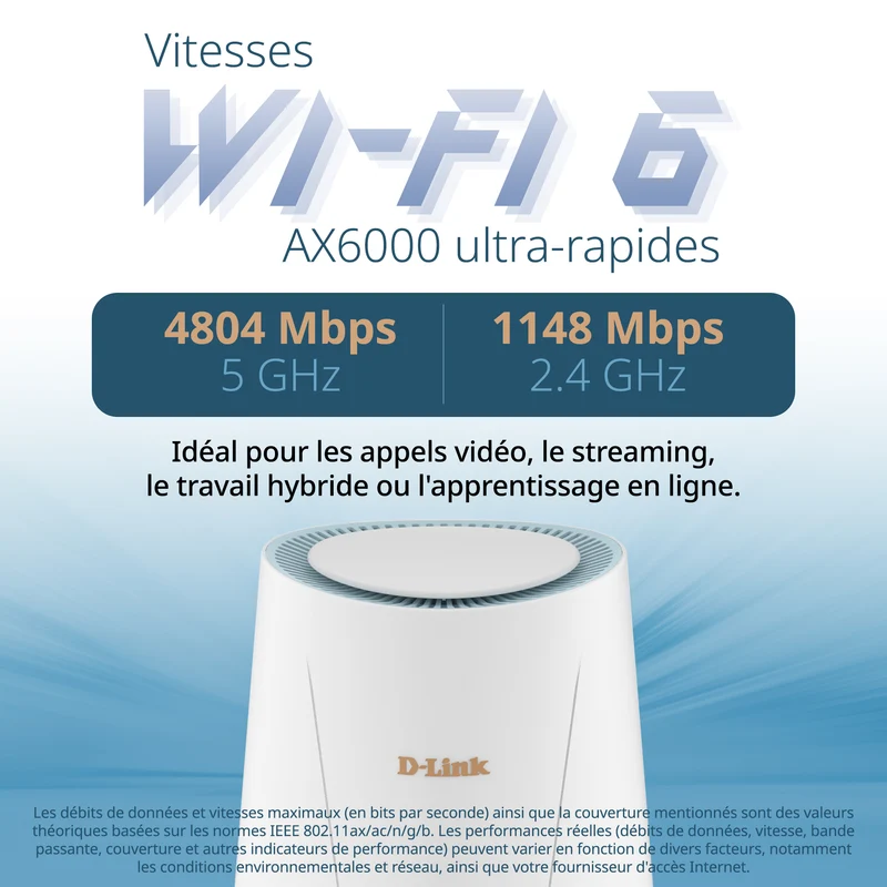 D-Link AX6000 Wi-Fi 6 Mesh VPN Business Router (DBR-560), 2.5 Gbps WAN, Enterprise-Grade Security Features, VPN, SPI Firewall, Mesh Expandable, USB-C File Sharing, Hybrid or Remote Work ready