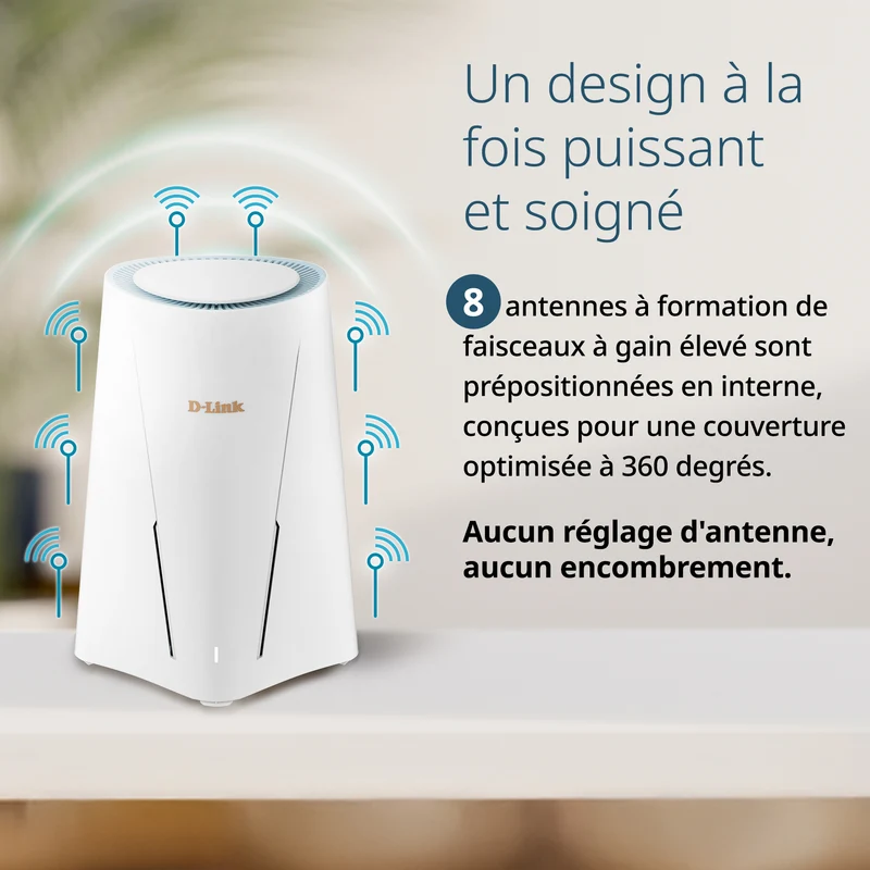 D-Link AX6000 Wi-Fi 6 Mesh VPN Business Router (DBR-560), 2.5 Gbps WAN, Enterprise-Grade Security Features, VPN, SPI Firewall, Mesh Expandable, USB-C File Sharing, Hybrid or Remote Work ready