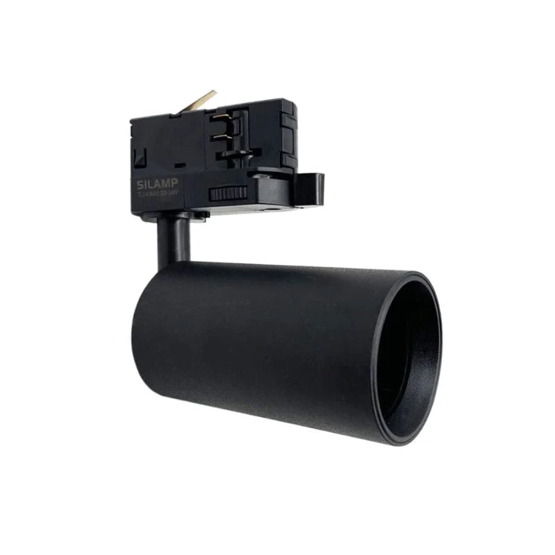 Spot LED sur rail 80° Triphasé NOIR pour ampoule GU10