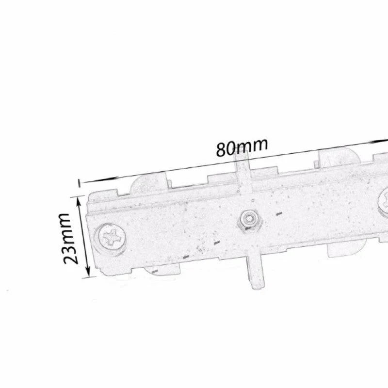 Connecteur Droit Rail Monophasé BLANC