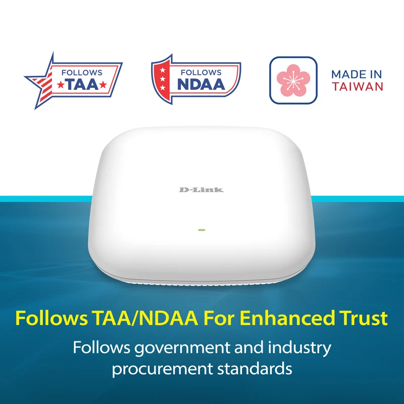 D-Link Guardian X3000 Wi-Fi 6 AX3000 Access Point (DBR-X3000-AP) PoE Powered, Supports Mesh, WPA3, VLANs, Guest Wi-Fi, Centralized Management by D-Link Guardian Routers