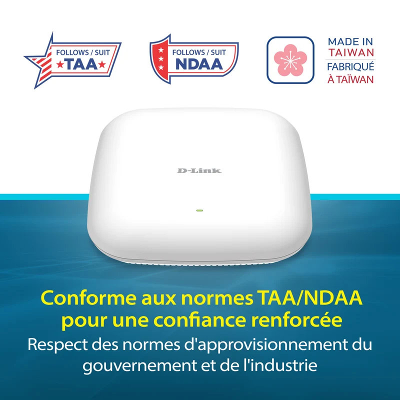 D-Link Guardian X3000 Wi-Fi 6 AX3000 Access Point (DBR-X3000-AP) PoE Powered, Supports Mesh, WPA3, VLANs, Guest Wi-Fi, Centralized Management by D-Link Guardian Routers