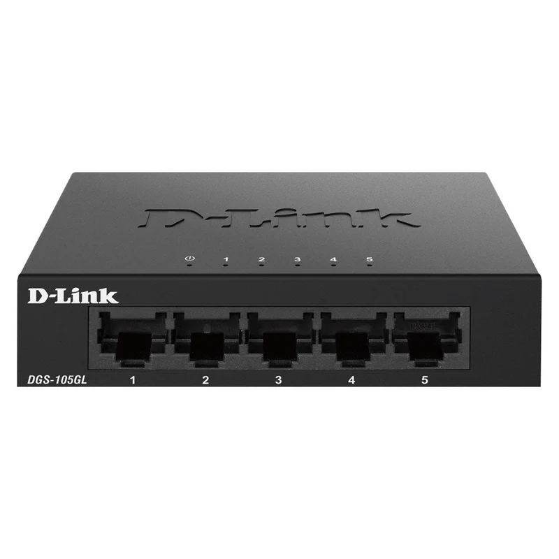 [Certified Refurbished] 5 Port Gigabit Metal Unmanaged Desktop Switch - DGS-105GL/RE