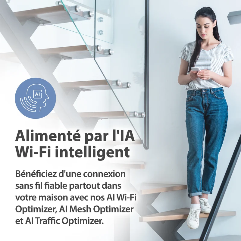 [Certified Open Box] D-Link AQUILA PRO AI AX6000 Wi-Fi 6 Smart Mesh Router - M60/RE