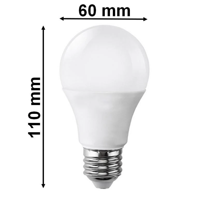 Ampoule LED E27 9W 220V A60 180° - Pack de 10