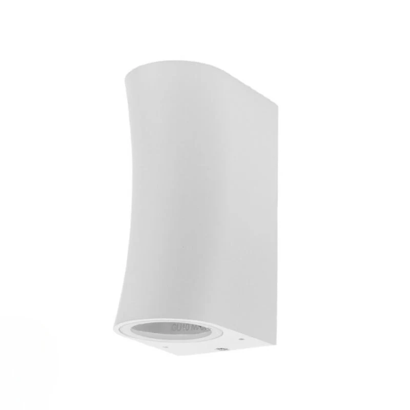 Applique Murale Blanche LED IP44 pour 2 ampoules GU10