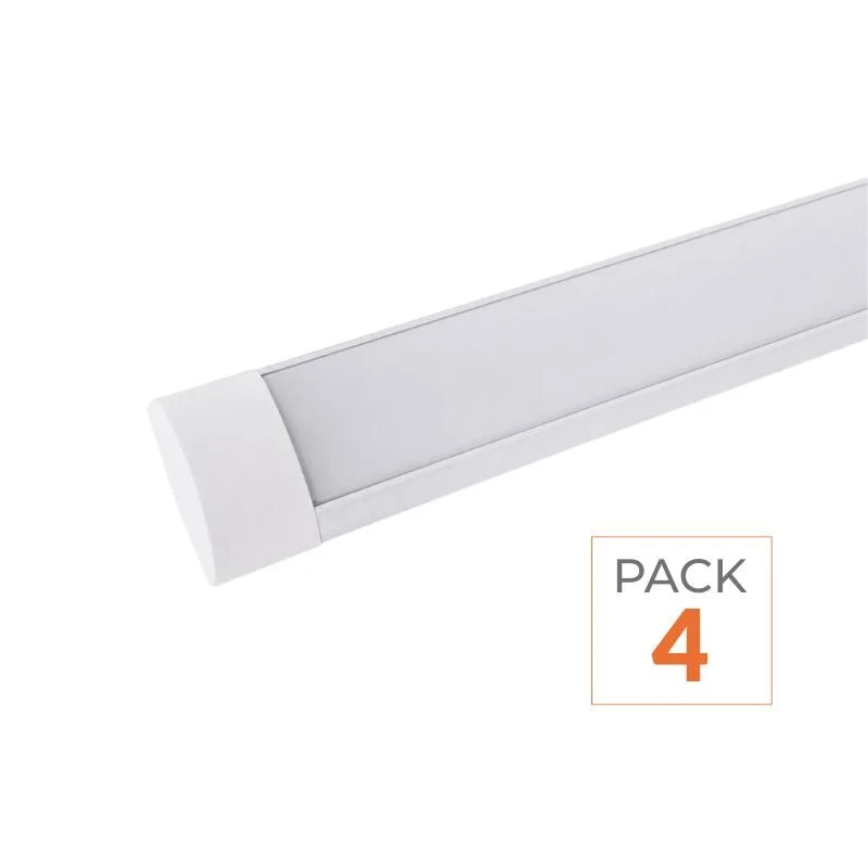 Pack de 4 - Réglette LED 60cm 24W