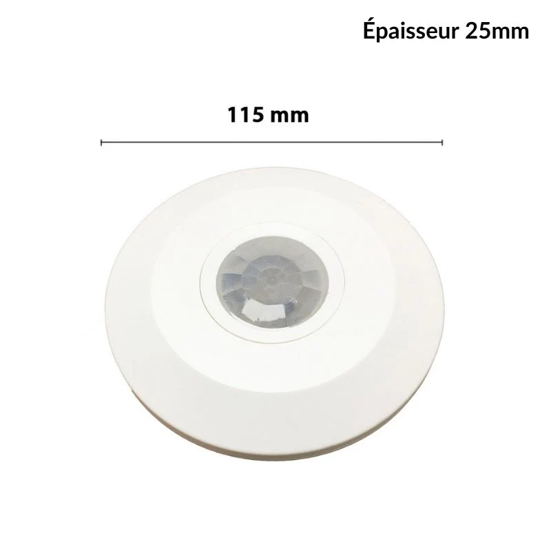 Détecteur de Mouvement en Saillie 6m 360° 220V Rond