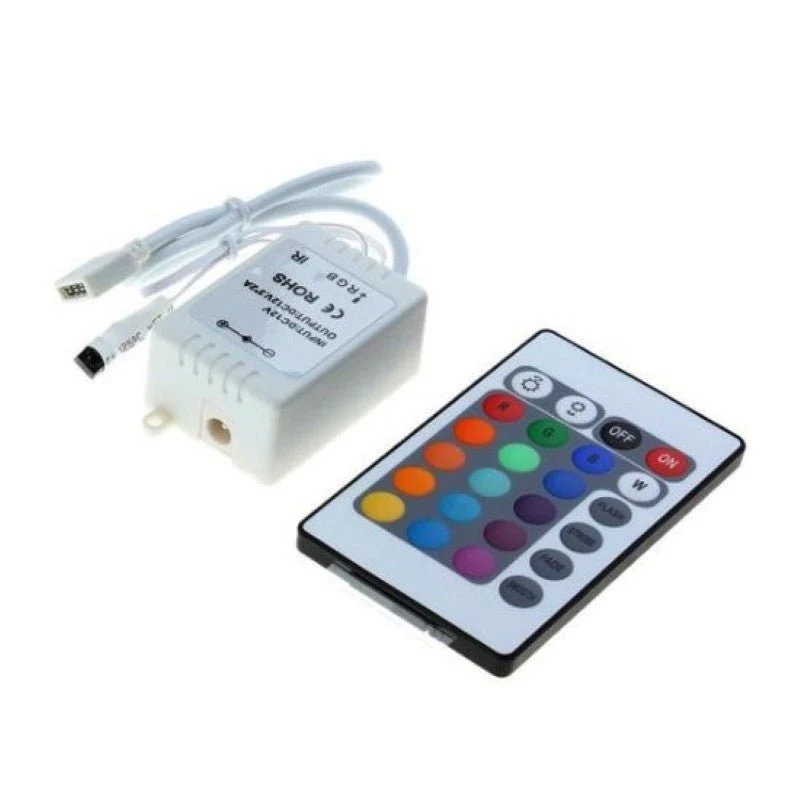 Contrôleur RGB & Télécommande 24 commandes pour ruban 12V RGB