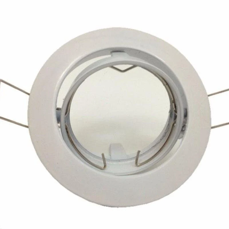 Support Spot GU10 LED Orientable BLANC - Pack de 10