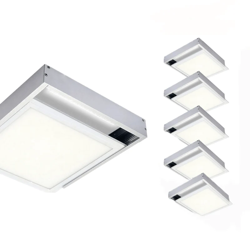 Kit Saillie ALU pour Panneau LED 60x60 Slim - Pack de 6