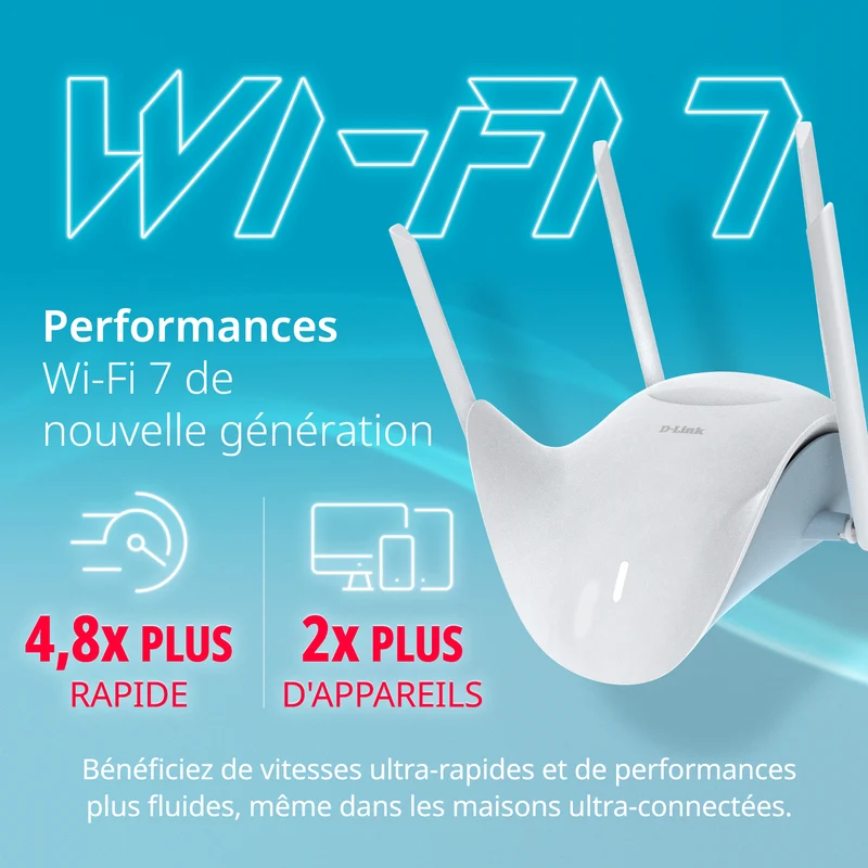 D-Link BE9500 Tri-Band Wi-Fi 7 Smart Router - R95