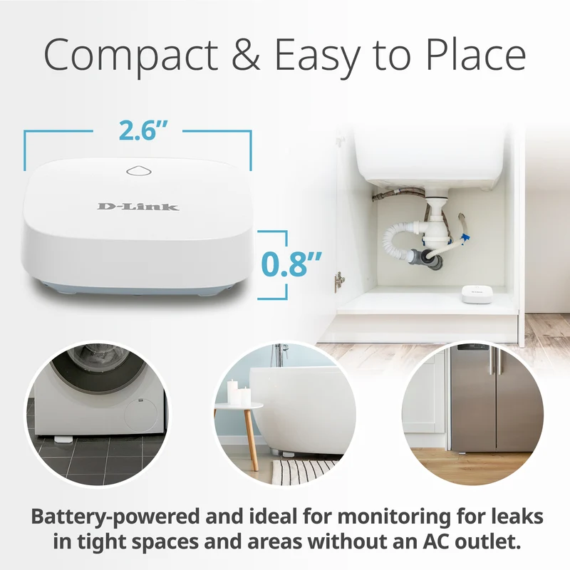 Add-on Remote Battery-Powered Water Leak Sensing Pod for SW-A11KT Water Leak Sensor Kit - SW-A2