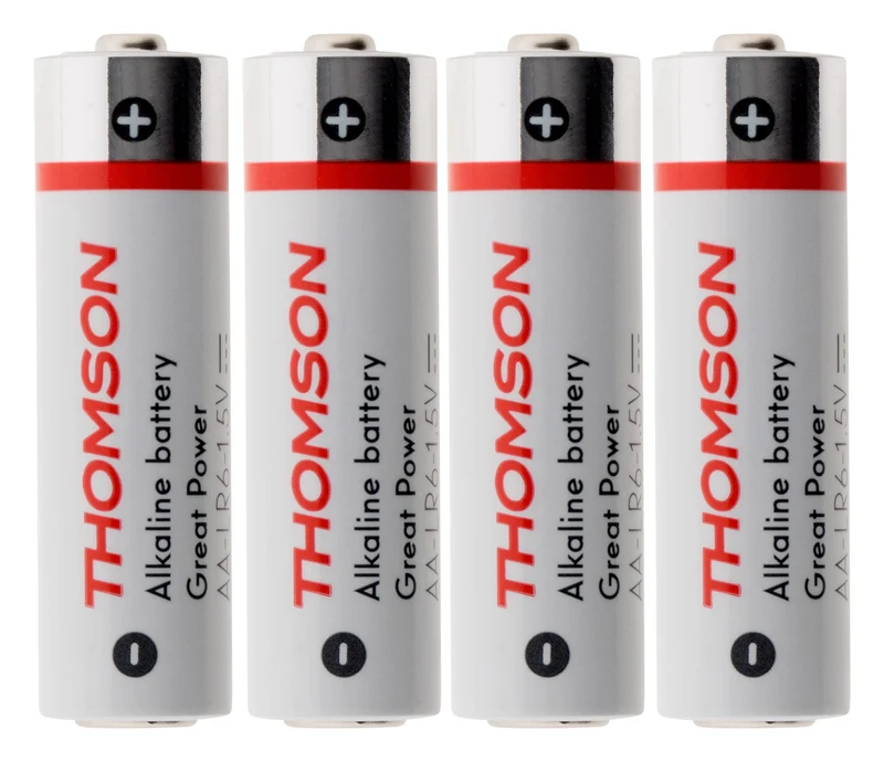 Pack piles alcalines LR06 AA 1,5V - Thomson