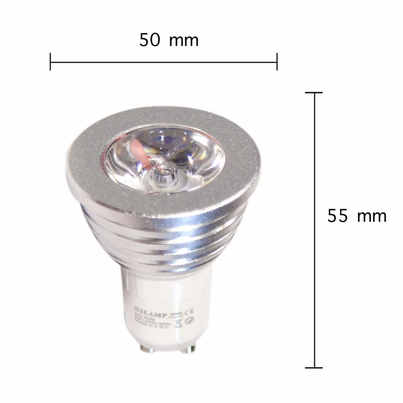 Ampoule LED GU10 3W RGB 220V