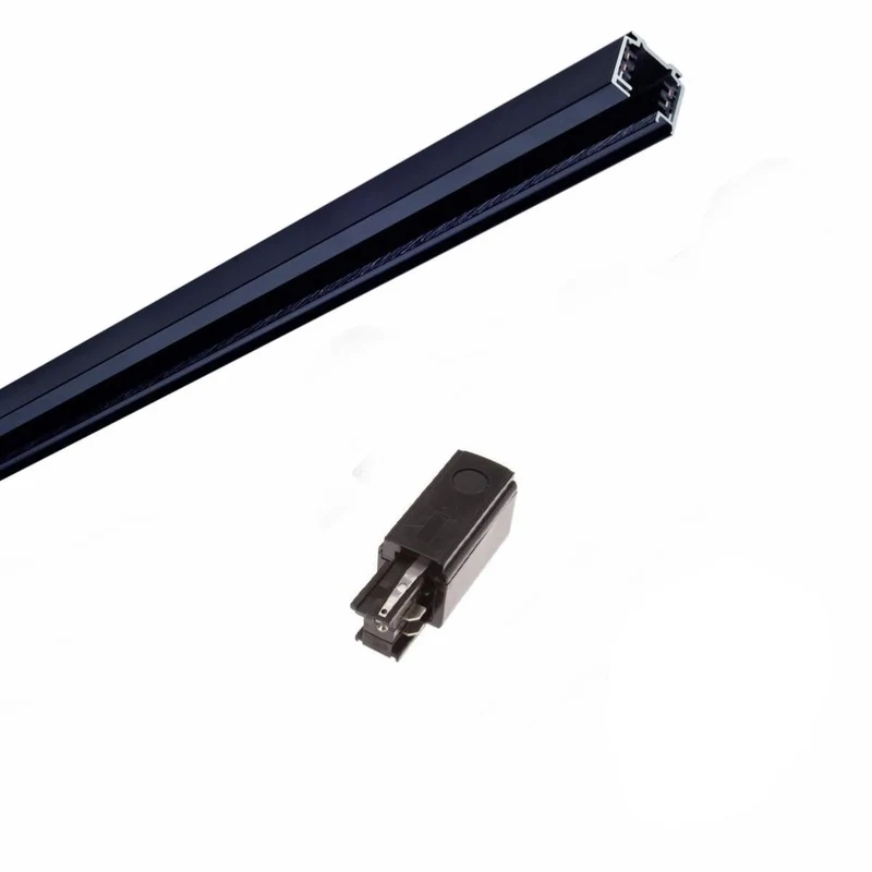 Rail Triphasé pour Spot LED 1m NOIR