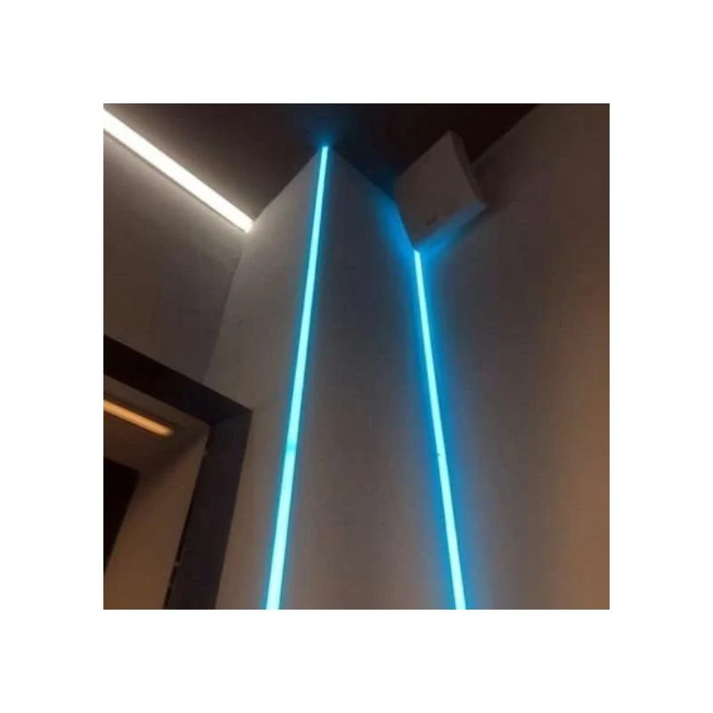 Profilé Aluminium encastré angulaire 2m pour Ruban LED Couvercle Blanc Opaque