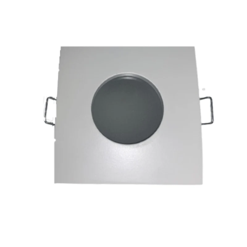 Support Spot GU10 IP65 Carré Blanc 82mm