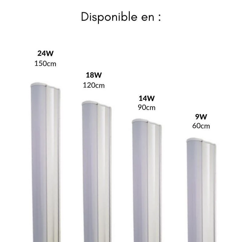 Tube néon LED 60cm T5 9W