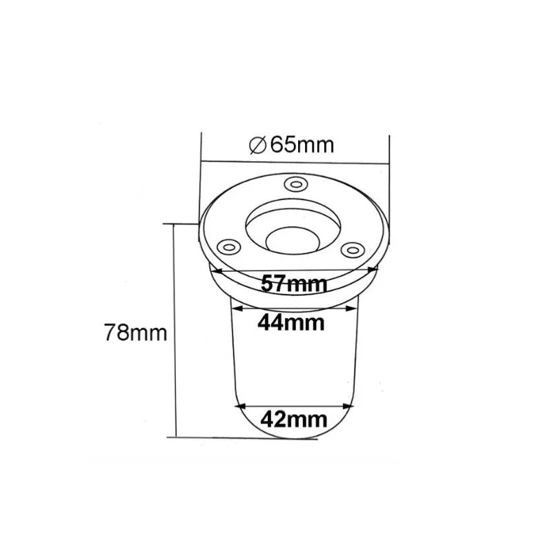 Spot Extérieur Encastrable LED IP65 220V Sol 3W 45° - Pack de 5