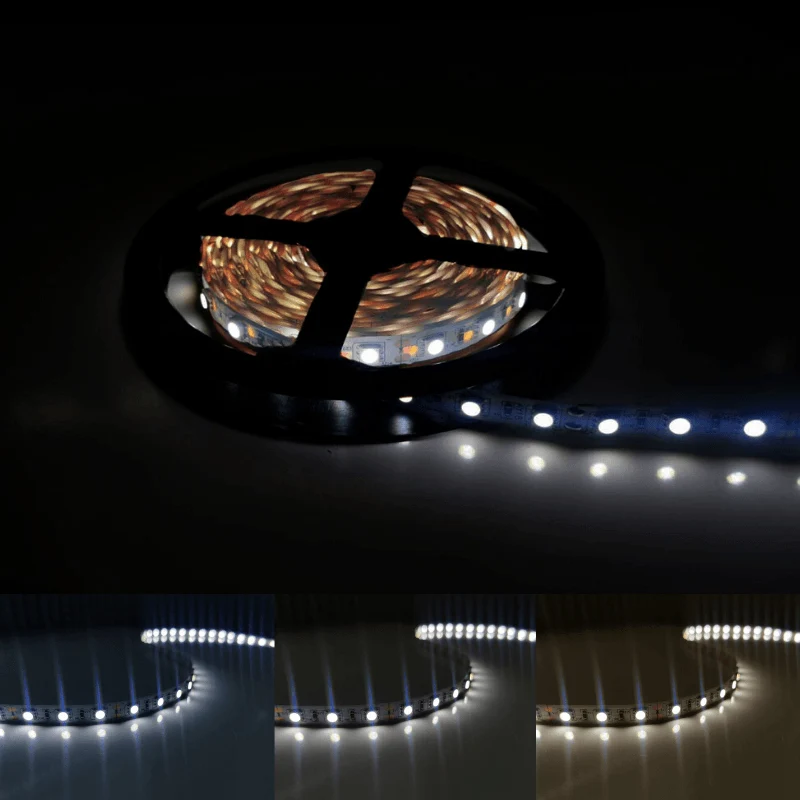 Ruban LED 12V 5M 5050 IP20 60LED/m - Pack de 5