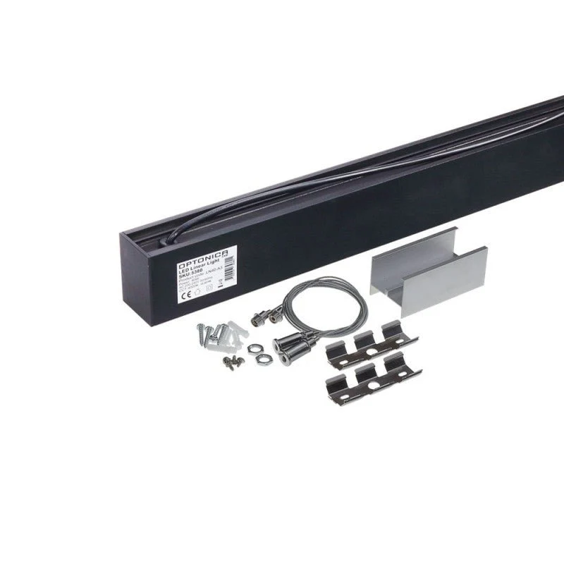 Suspension Linéaire LED 120cm 40W Interconnectable NOIR