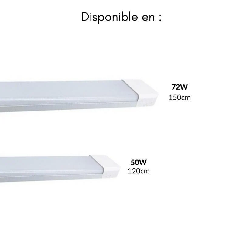 Réglette LED 150cm 72W