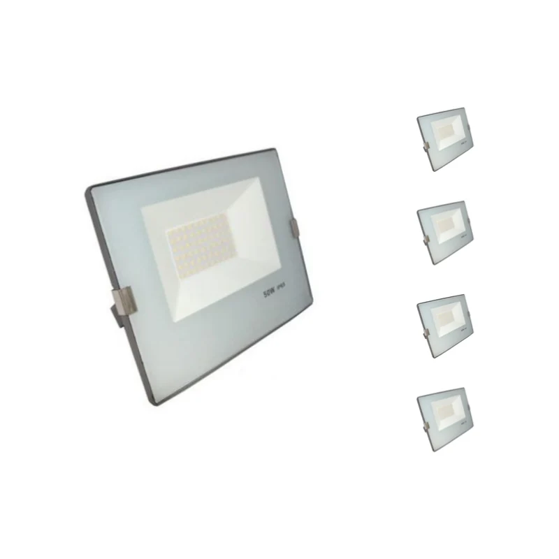 Pack de 5 - Projecteur LED Extérieur 50W IP65 No Flicker - BLEU GRIS