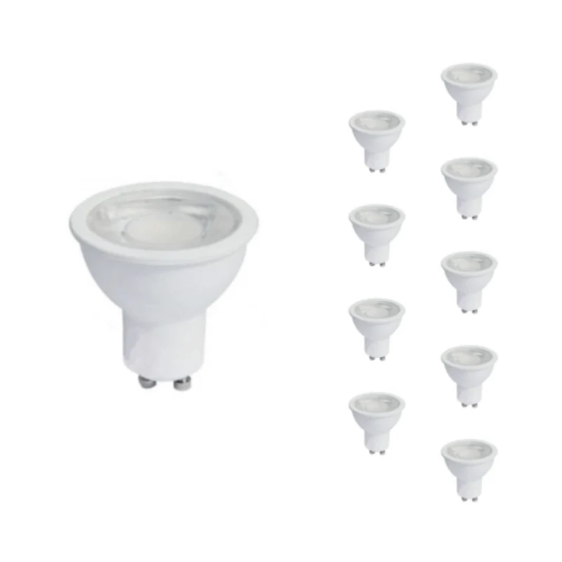 Ampoule LED GU10 8W 220V PAR16 COB - Pack de 10