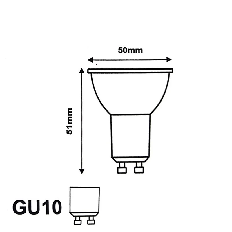 Ampoule LED GU10 7,5W 220V PAR16 COB