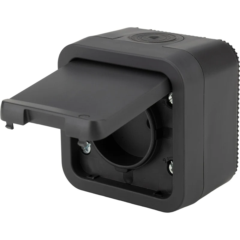 Prise 2P+T 16A simple ou double IP55 - bornes auto saillie - gamme Granite - Protec