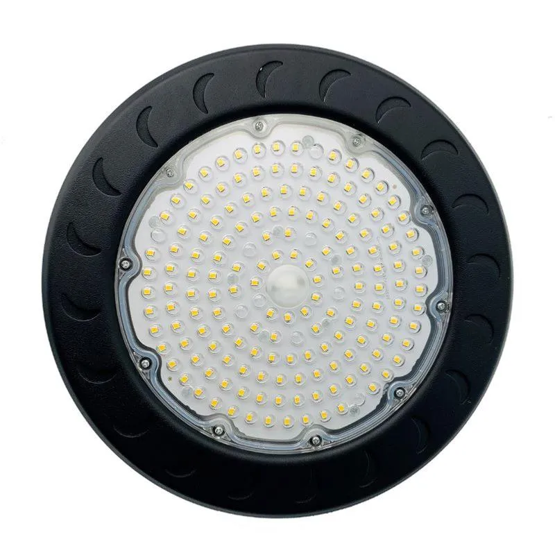 Suspension Industrielle HighBay UFO 100W IP65 NOIR
