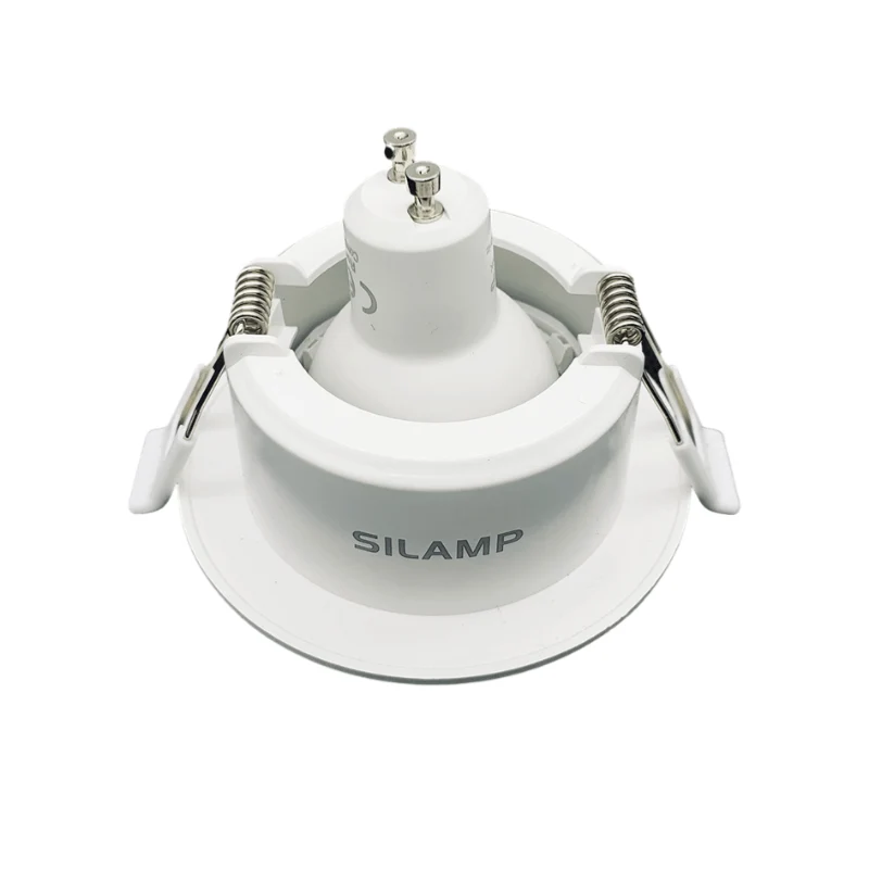 Pack de 10 - Support Spot Encastrable GU10 LED Orientable Rond BLANC