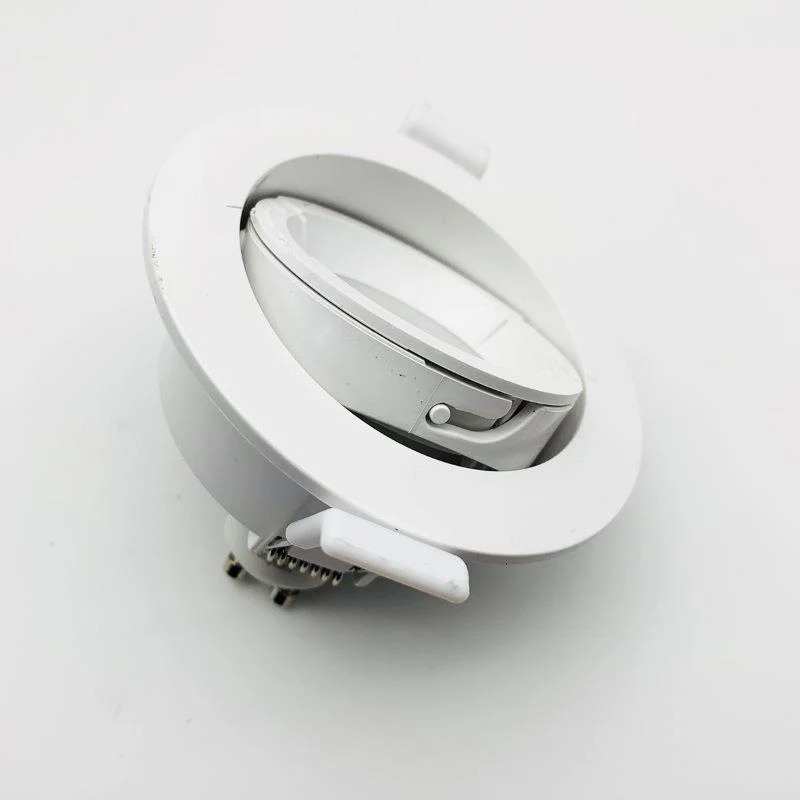 Pack de 10 - Support Spot Encastrable GU10 LED Orientable Rond BLANC