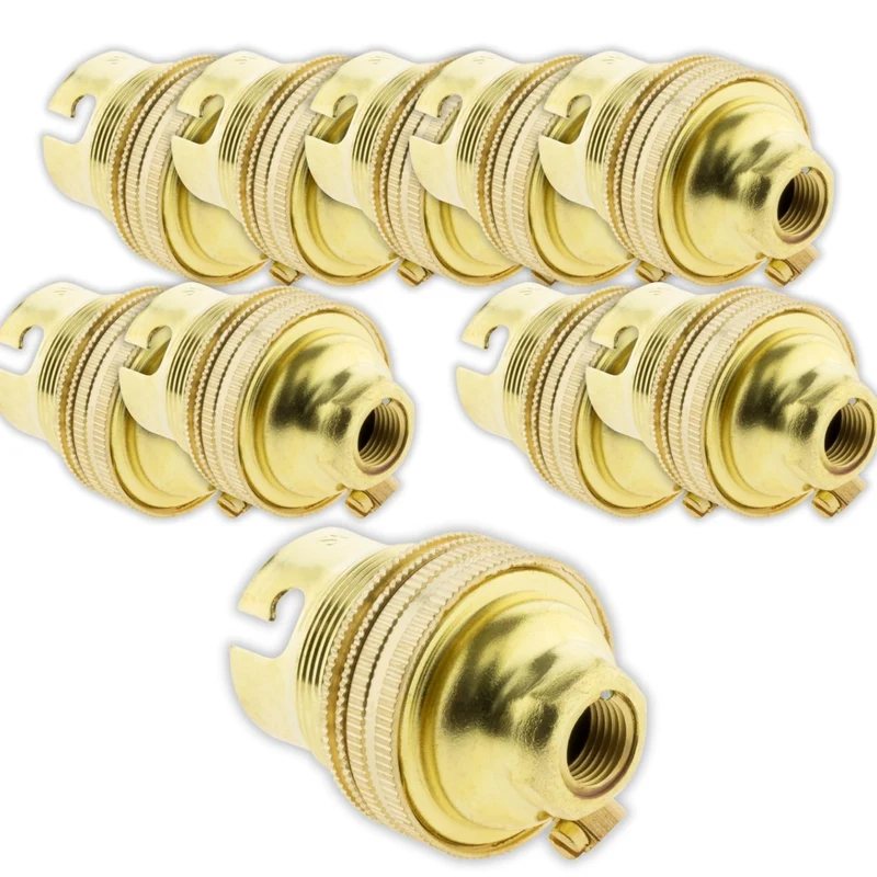 Double douille B22 laiton bague - Zenitech