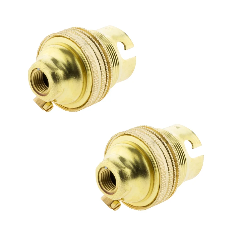 Double douille B22 laiton bague - Zenitech