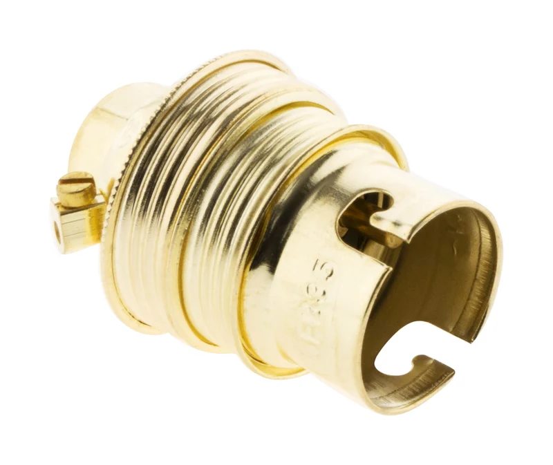 Douille B22 acier laitonné - Zenitech