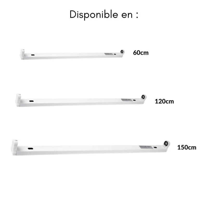 Support pour Tube LED T8 120cm IP20