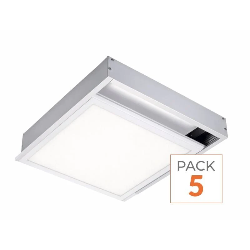 Kit Saillie BLANC pour Panneau LED 60x30 Slim - Pack de 5
