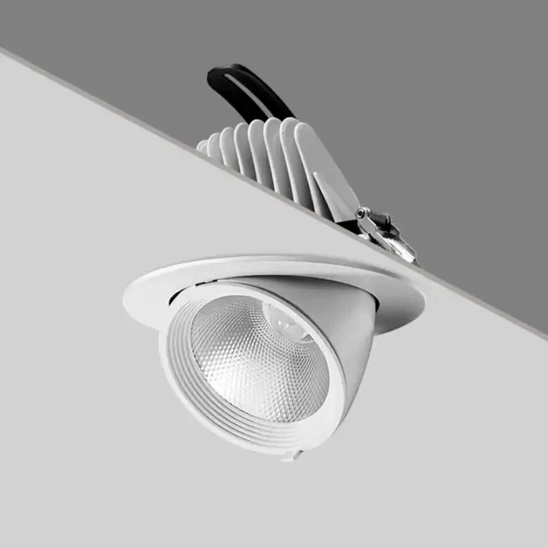 Spot LED Rond Encastrable Orientable BLANC 12W