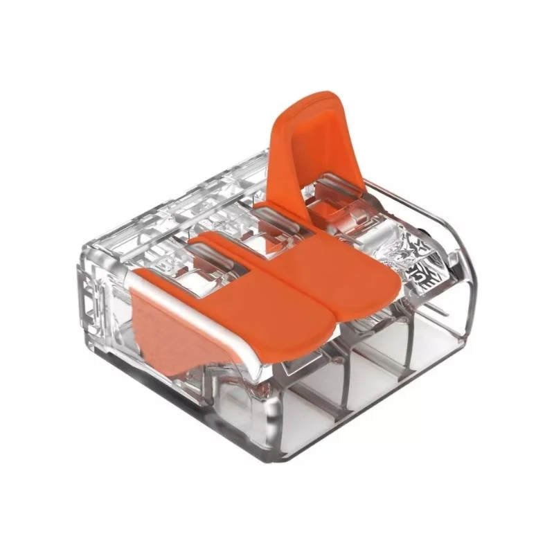 Borne de raccordement à levier 3 entrées - Pack de 20