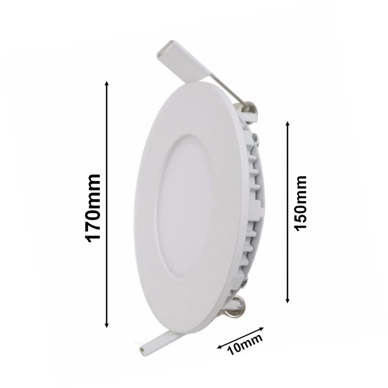 Spot LED Encastrable Rond BLANC 12W - Pack de 20