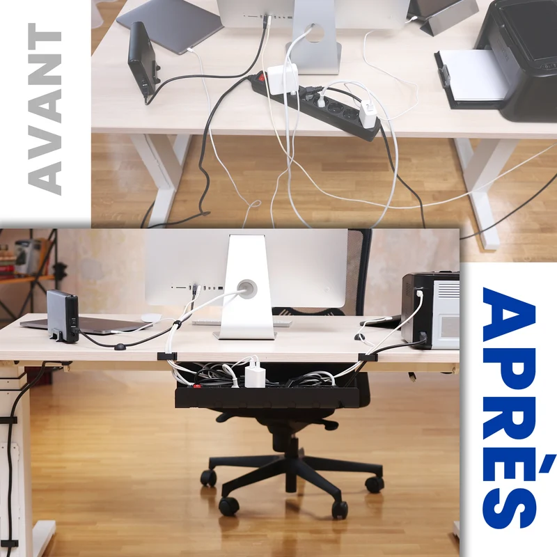 Organisateur de câbles - Lot de 2
